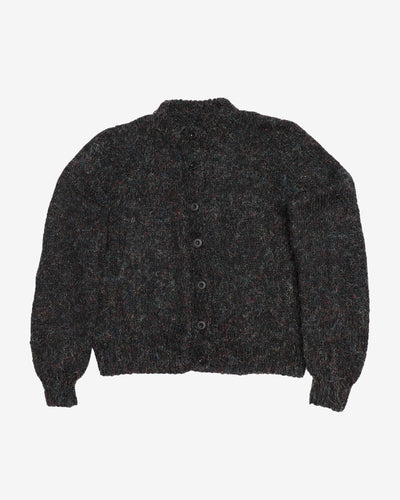Hand Knitted Metallic Cardigan  - S