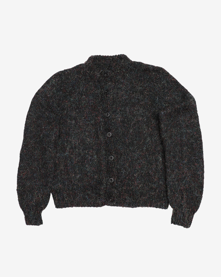 Hand Knitted Metallic Cardigan  - S
