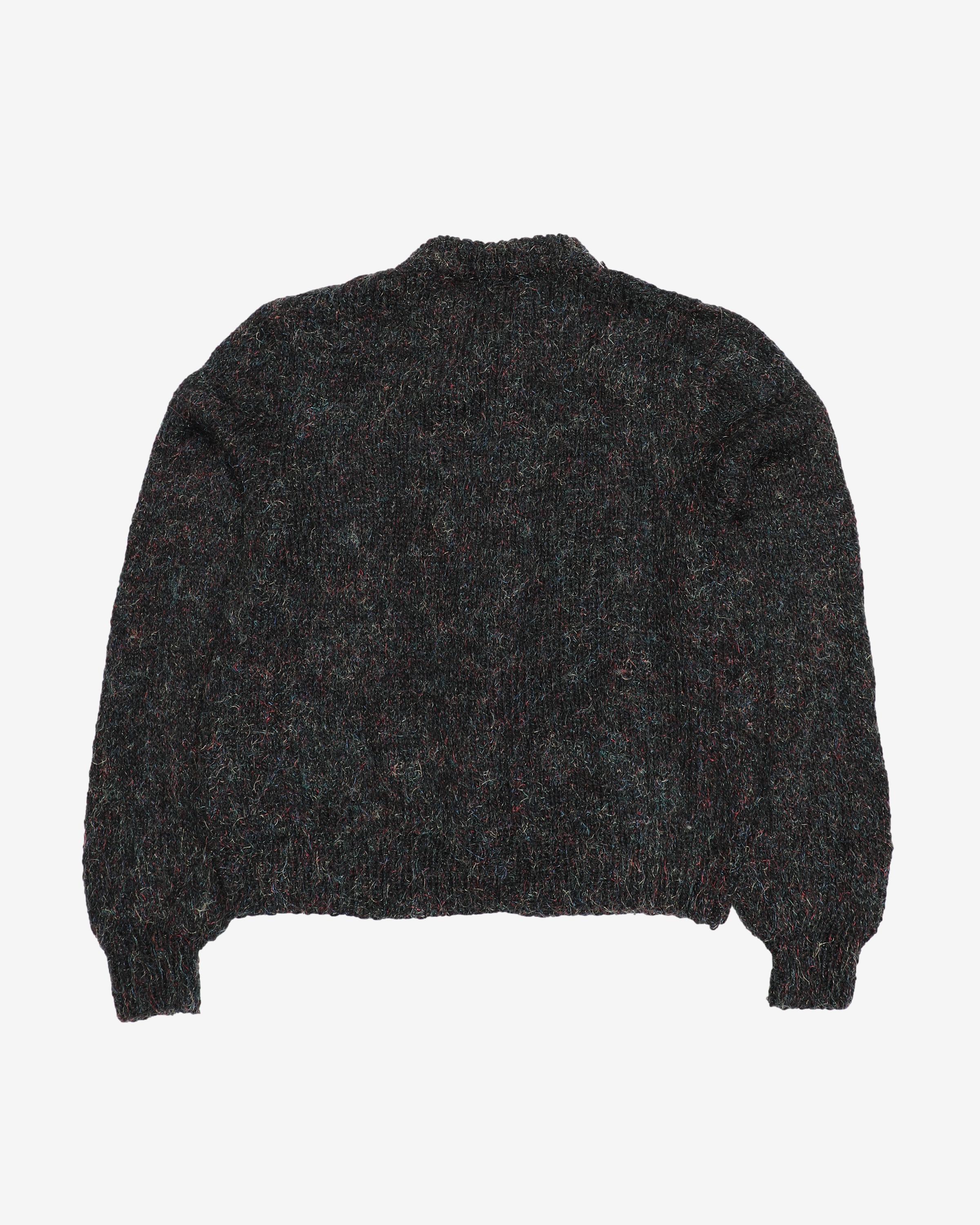 Hand Knitted Metallic Cardigan  - S