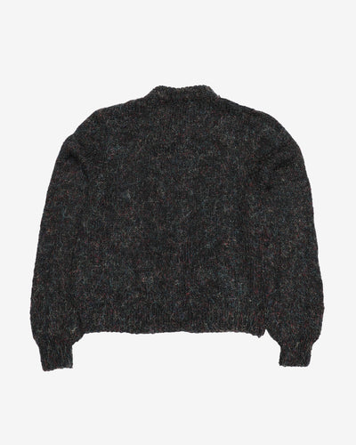 Hand Knitted Metallic Cardigan  - S