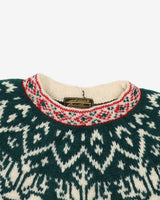 Eddie Bauer Fair Isle Style Knitted Wool Jumper - S