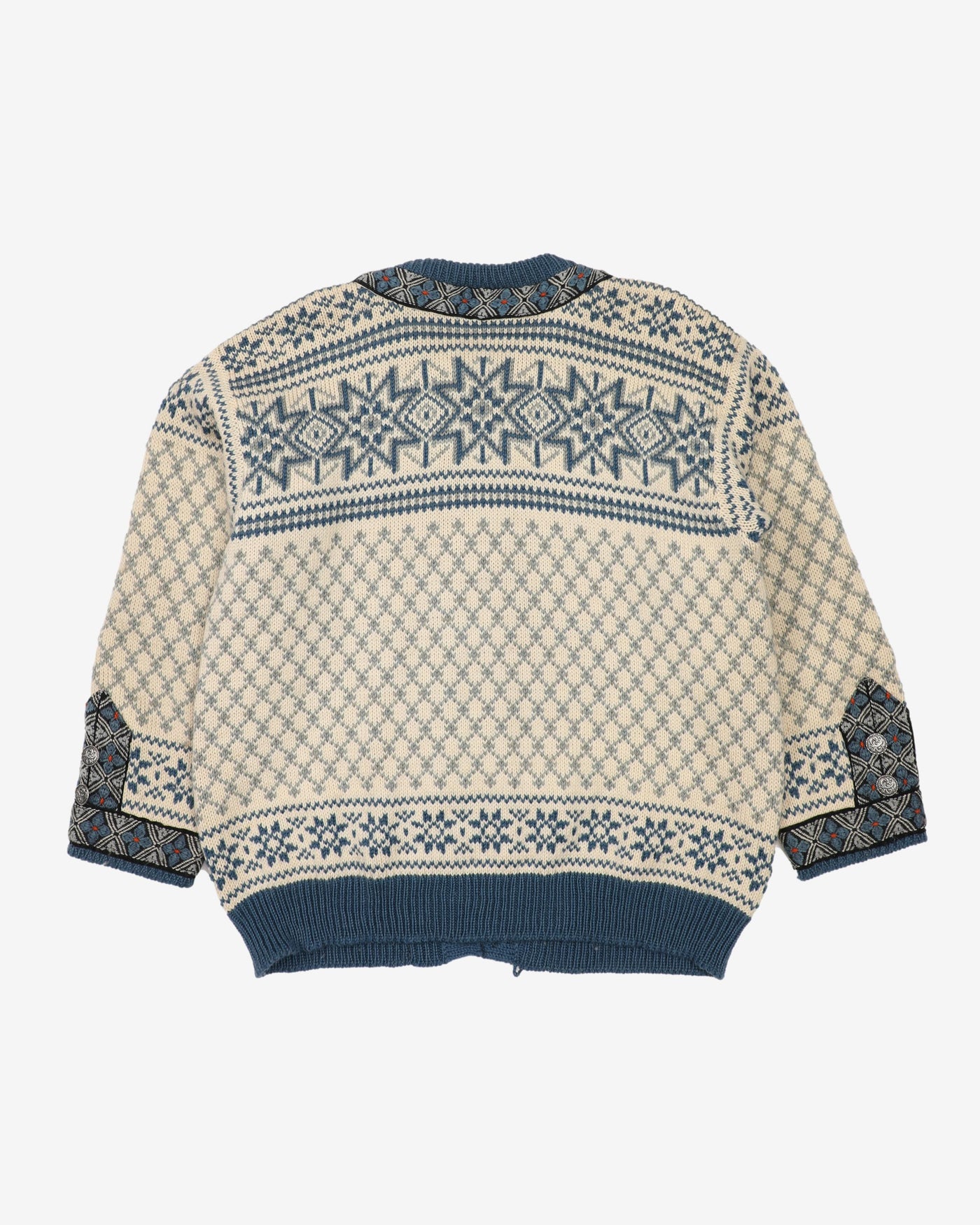 Dale Of Norway Patterned Wool Cardigan - M / L