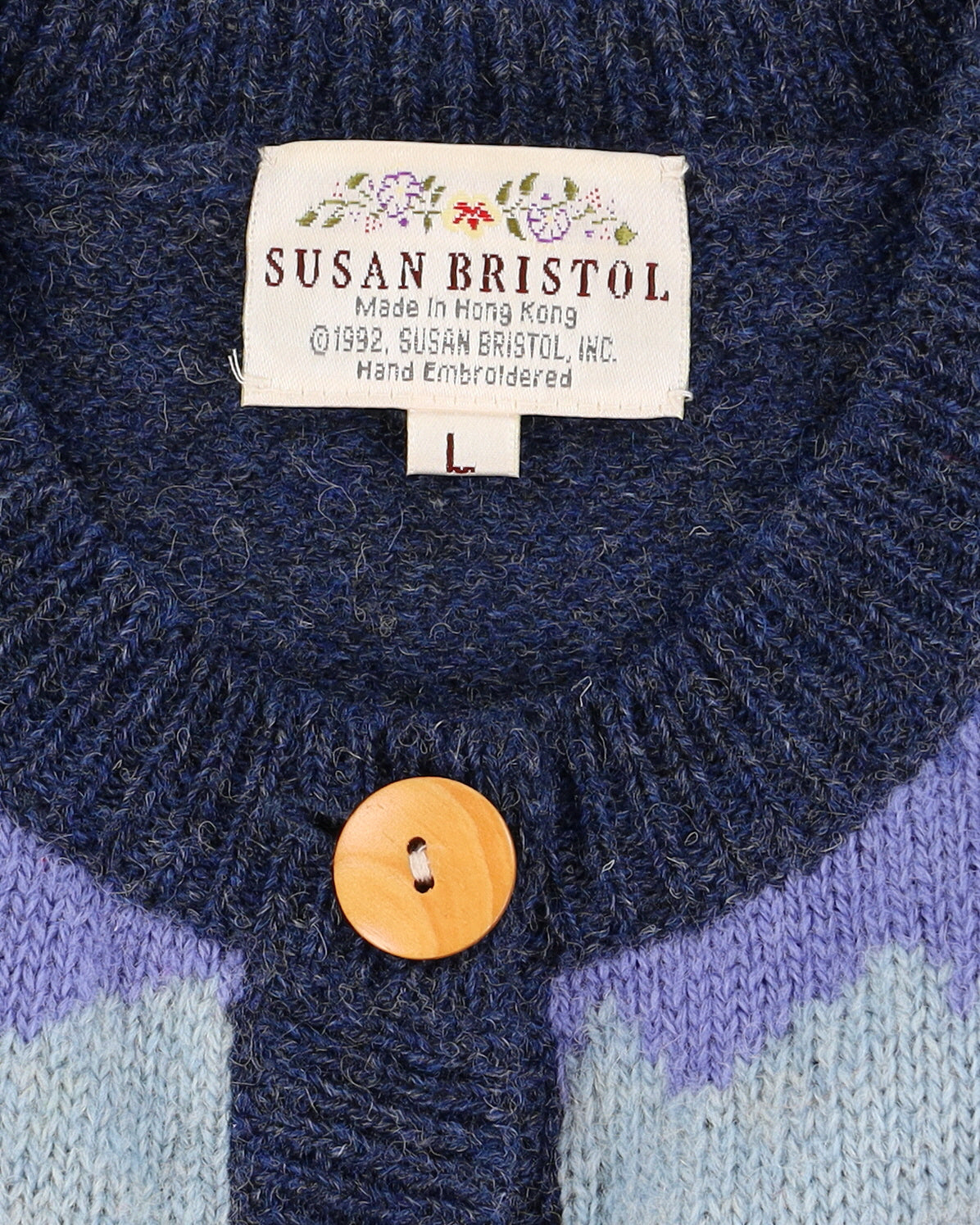 Susan Bristol Novelty Knitted Cardigan - M