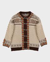 Dale Of Norway 1970s Wool Knitted Cardigan - L