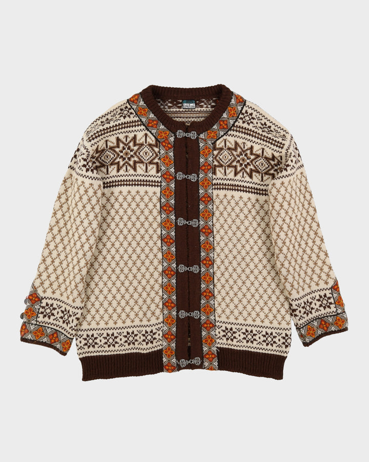 Dale Of Norway 1970s Wool Knitted Cardigan - L