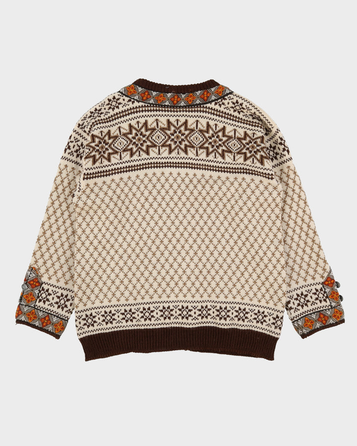Dale Of Norway 1970s Wool Knitted Cardigan - L