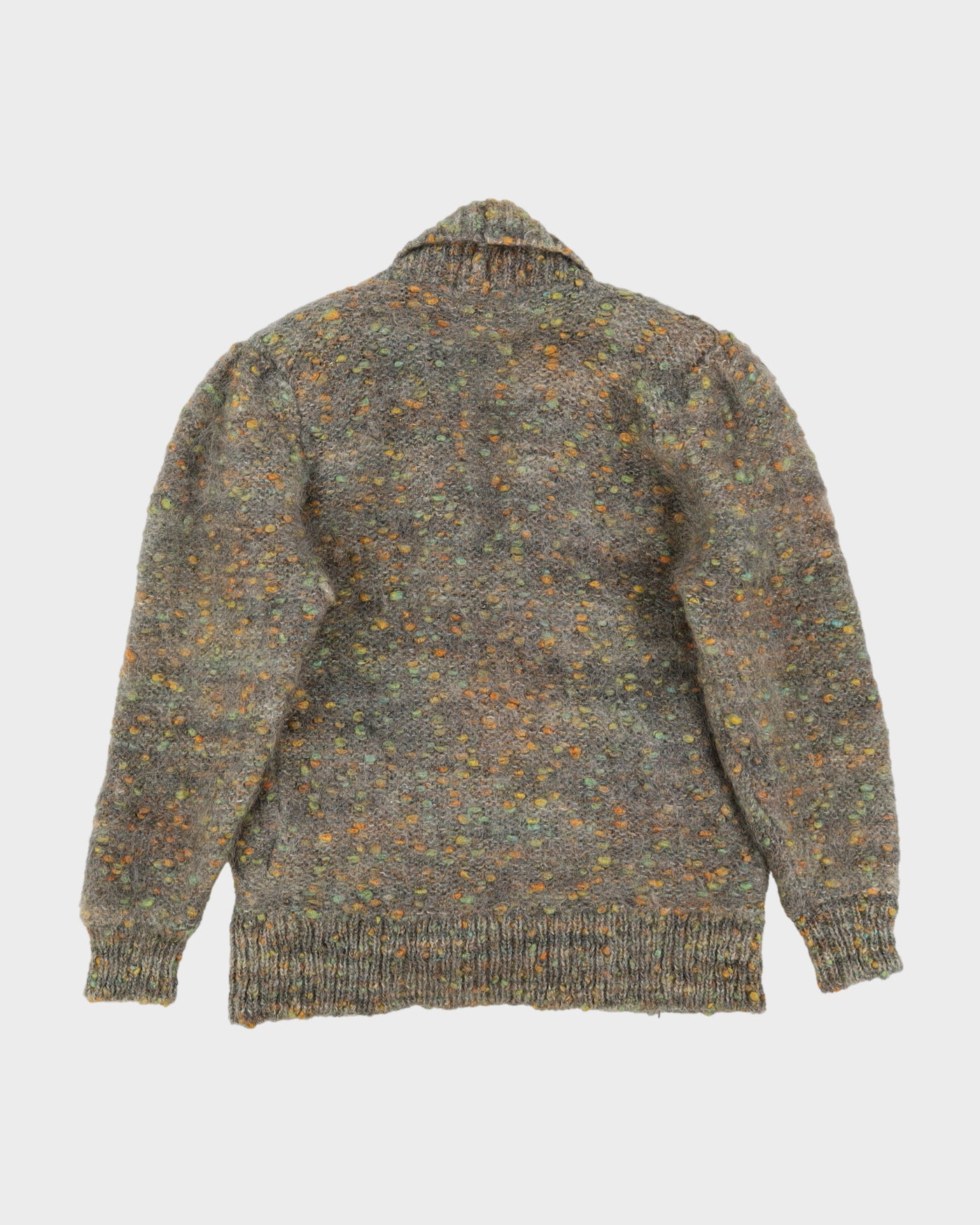 1980s Chunky Wool Knitted Cardigan - M