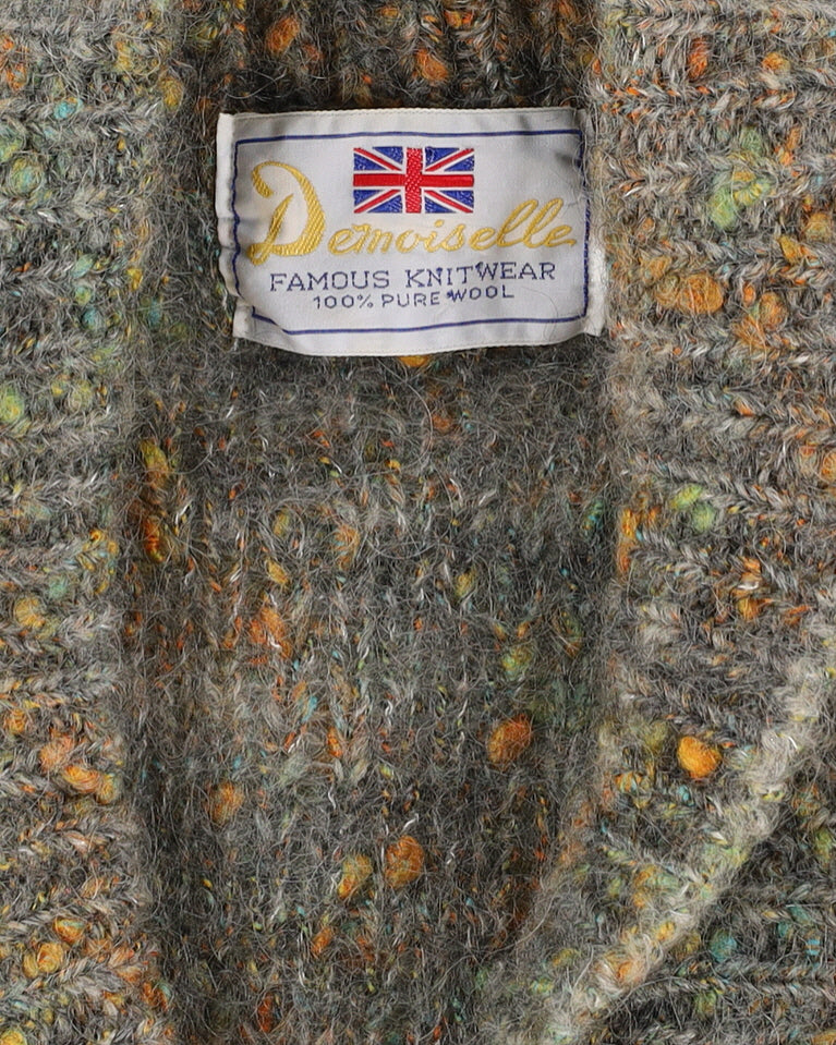 1980s Chunky Wool Knitted Cardigan - M