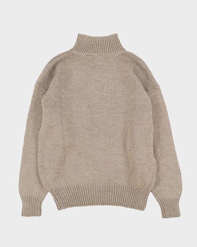 1990s Metallic Detailed Knitted Jumper - M