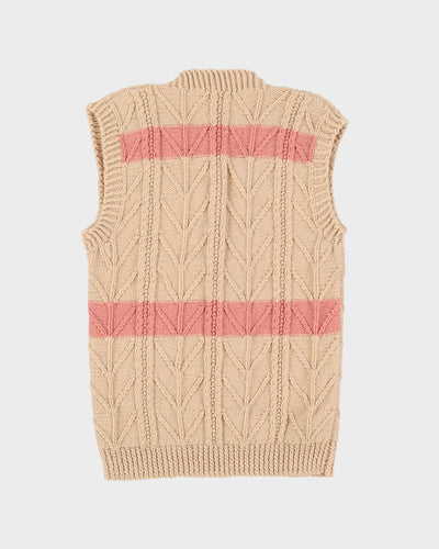 1970s Hand Knitted Pullover Tank Top - XS