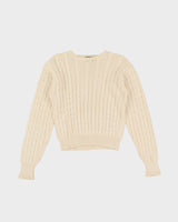 Ralph Lauren Cream Cotton Knitted Jumper - XS / S