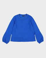 Karl Lagerfeld Blue Pearl Detailed Knitted Jumper - M