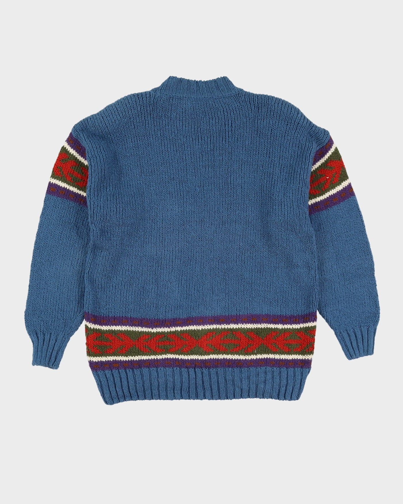 Liz Wear Navajo Inspired Cotton Knitted Jumper - M / L