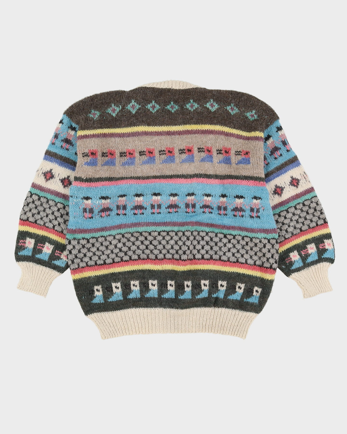 Made In Peru Hand Knitted Alpaca Jumper - M / L