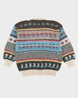 Made In Peru Hand Knitted Alpaca Jumper - M / L