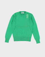 Vintage 80s Deadstock With Tags Benneton Green Pullover Knit - S