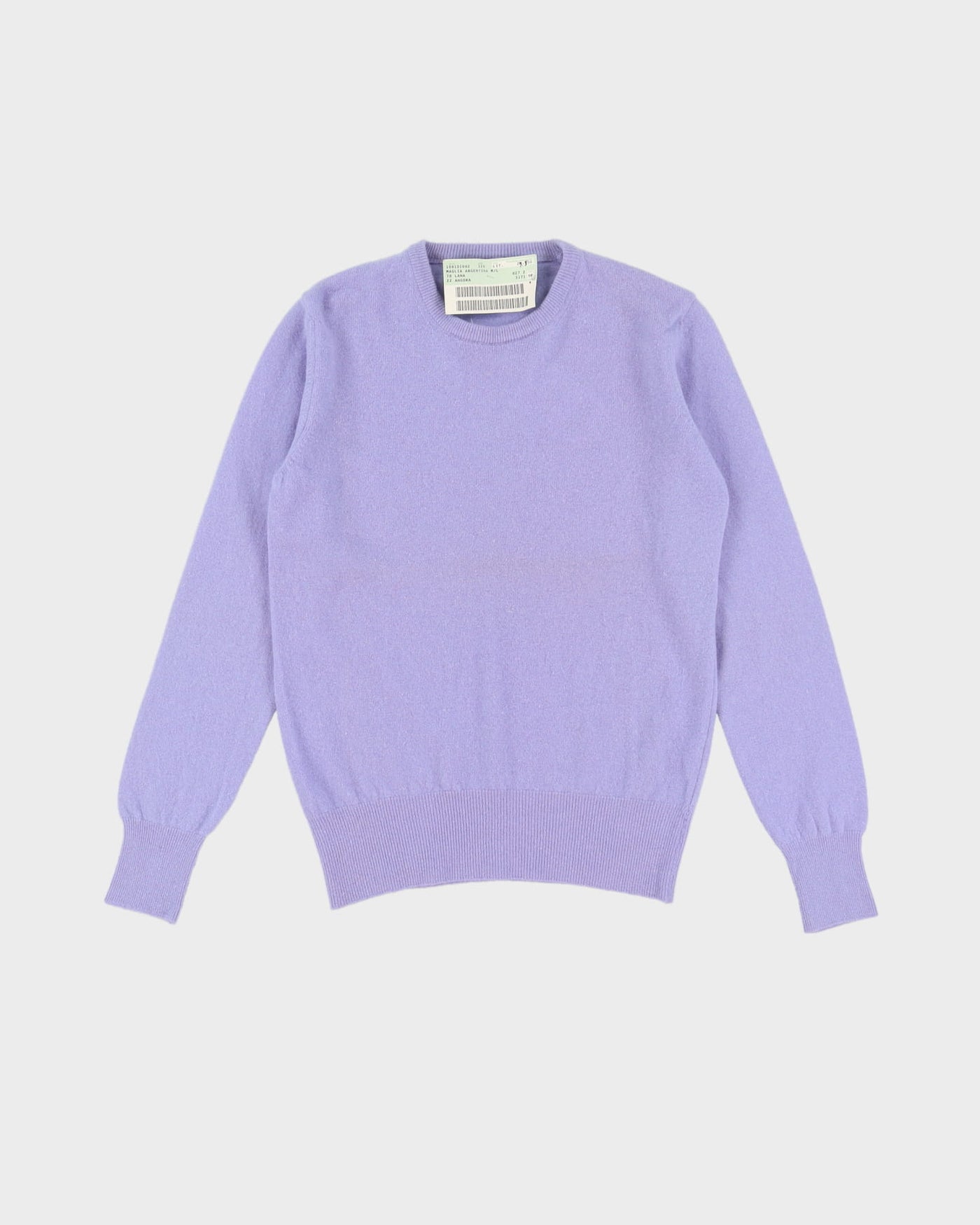 Vintage 80s Deadstock With Tags Benneton Purple Pullover Knit - S