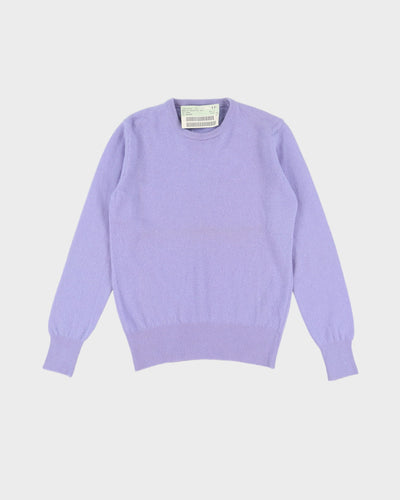 Vintage 80s Deadstock With Tags Benneton Purple Pullover Knit - S