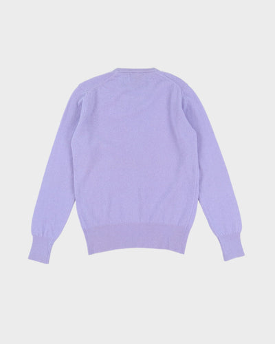 Vintage 80s Deadstock With Tags Benneton Purple Pullover Knit - S