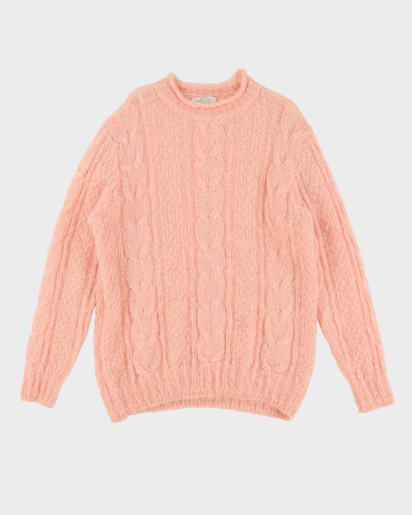 Vintage Benetton Pink Knitted Jumper - M / L