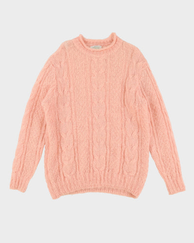 Vintage Benetton Pink Knitted Jumper - M / L