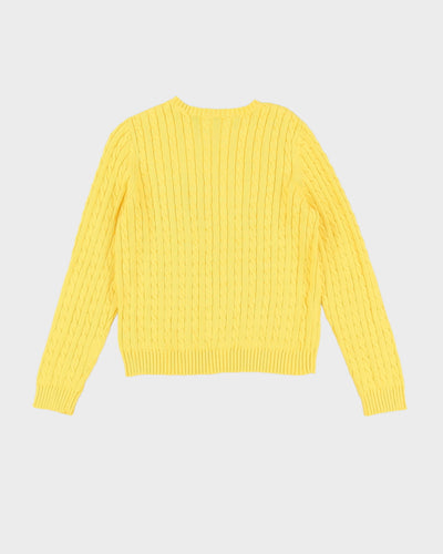 Lauren Ralph Lauren Yellow Knitted Jumper - S