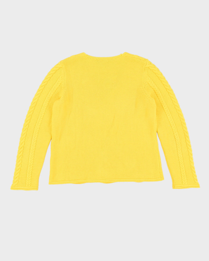 Benetton Yellow Knitted Jumper - S