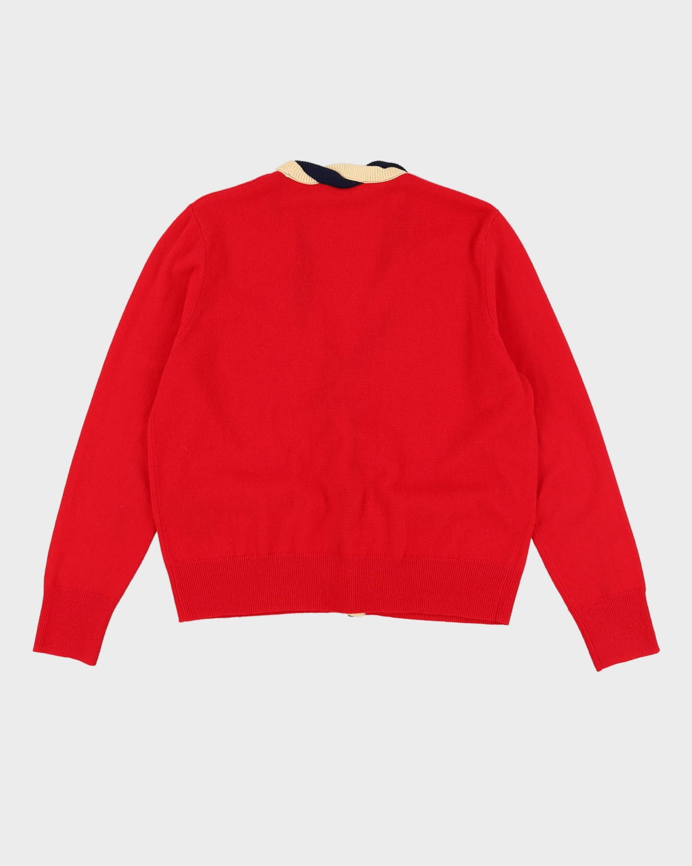 Sandro Paris Red Knitted Cardigan - L