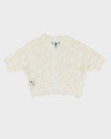 Lauren Ralph Lauren White Lace Knitted Bolero - S