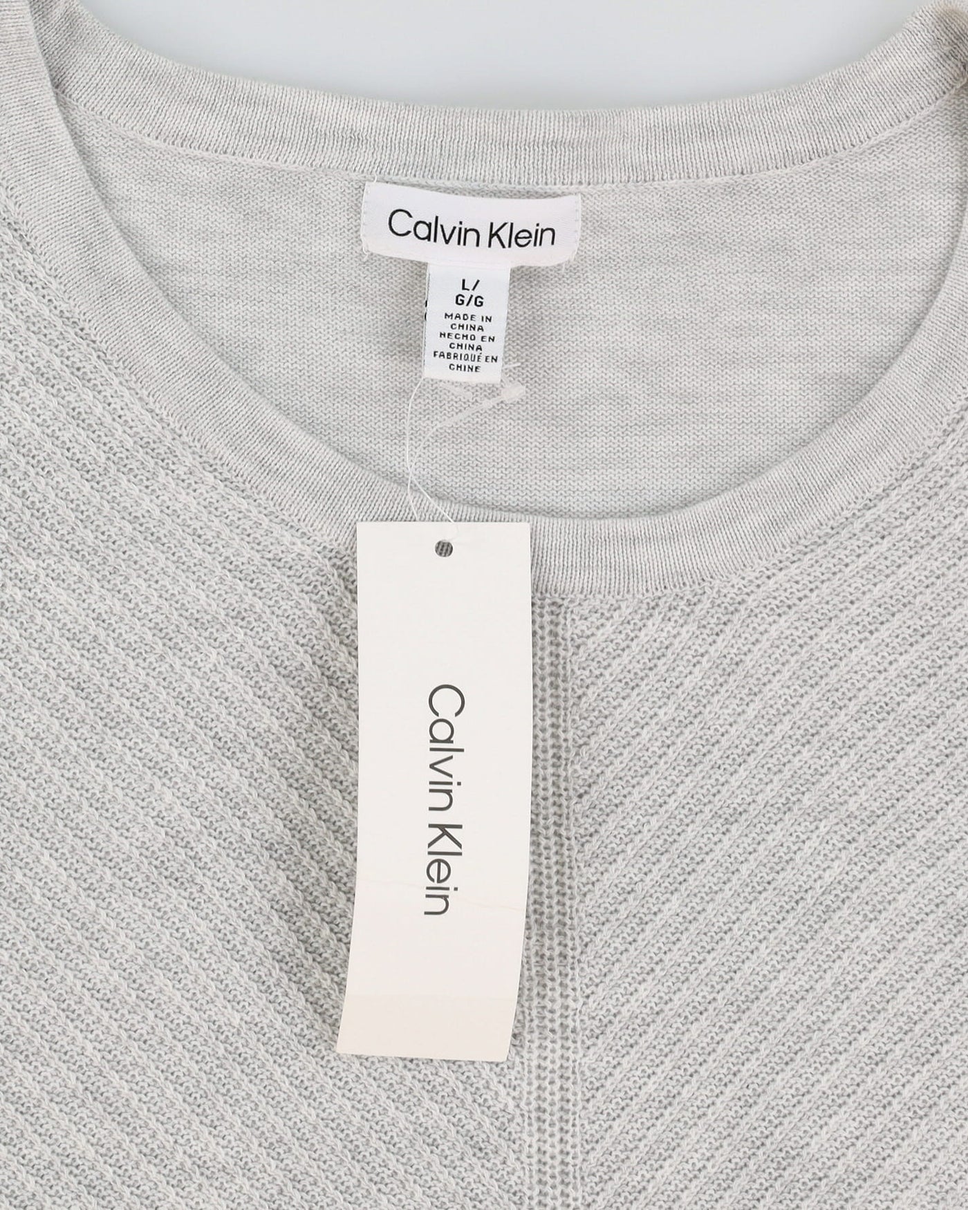 Calvin Klein Grey Knitted Jumper - M