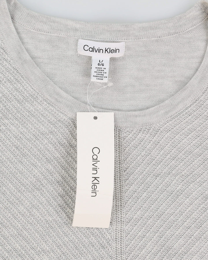 Calvin Klein Grey Knitted Jumper - M