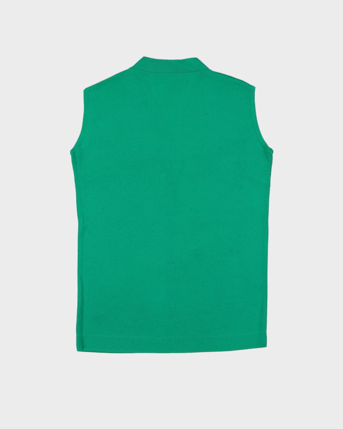 Vintage 1960s Green Knitted Tank Top - S