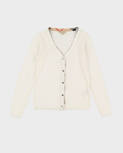 Burberry Brit White Knitted Cardigan - XS