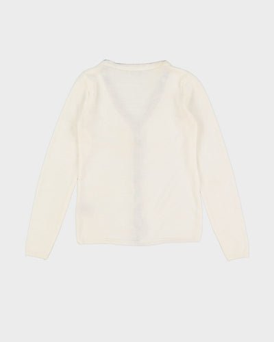 Burberry Brit White Knitted Cardigan - XS