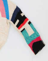 Chanel Cream Cashmere Designer Spell Out Pullover Knit - S / M