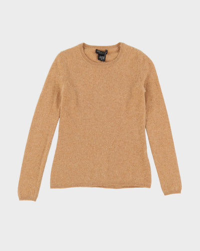 Lord & Taylor Beige Cashmere Crew Neck Jumper - XXS
