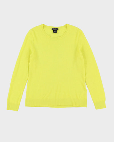 Lord & Taylor Yellow Cashmere Jumper - S