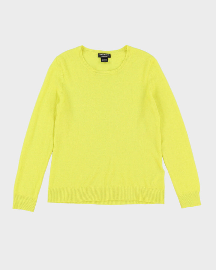 Lord & Taylor Yellow Cashmere Jumper - S