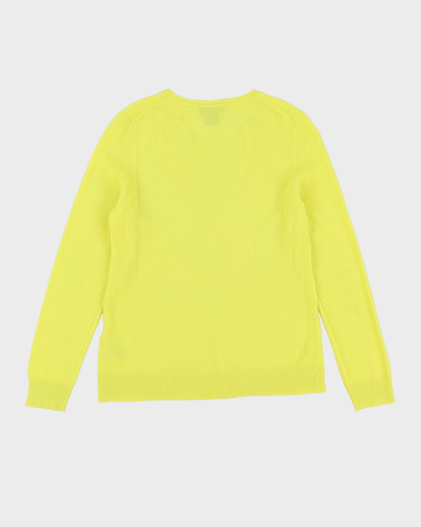 Lord &amp; Taylor Yellow Cashmere Jumper - S