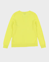 Lord &amp; Taylor Yellow Cashmere Jumper - S