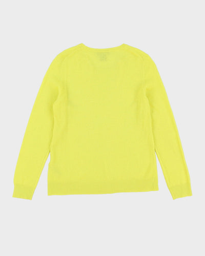 Lord & Taylor Yellow Cashmere Jumper - S