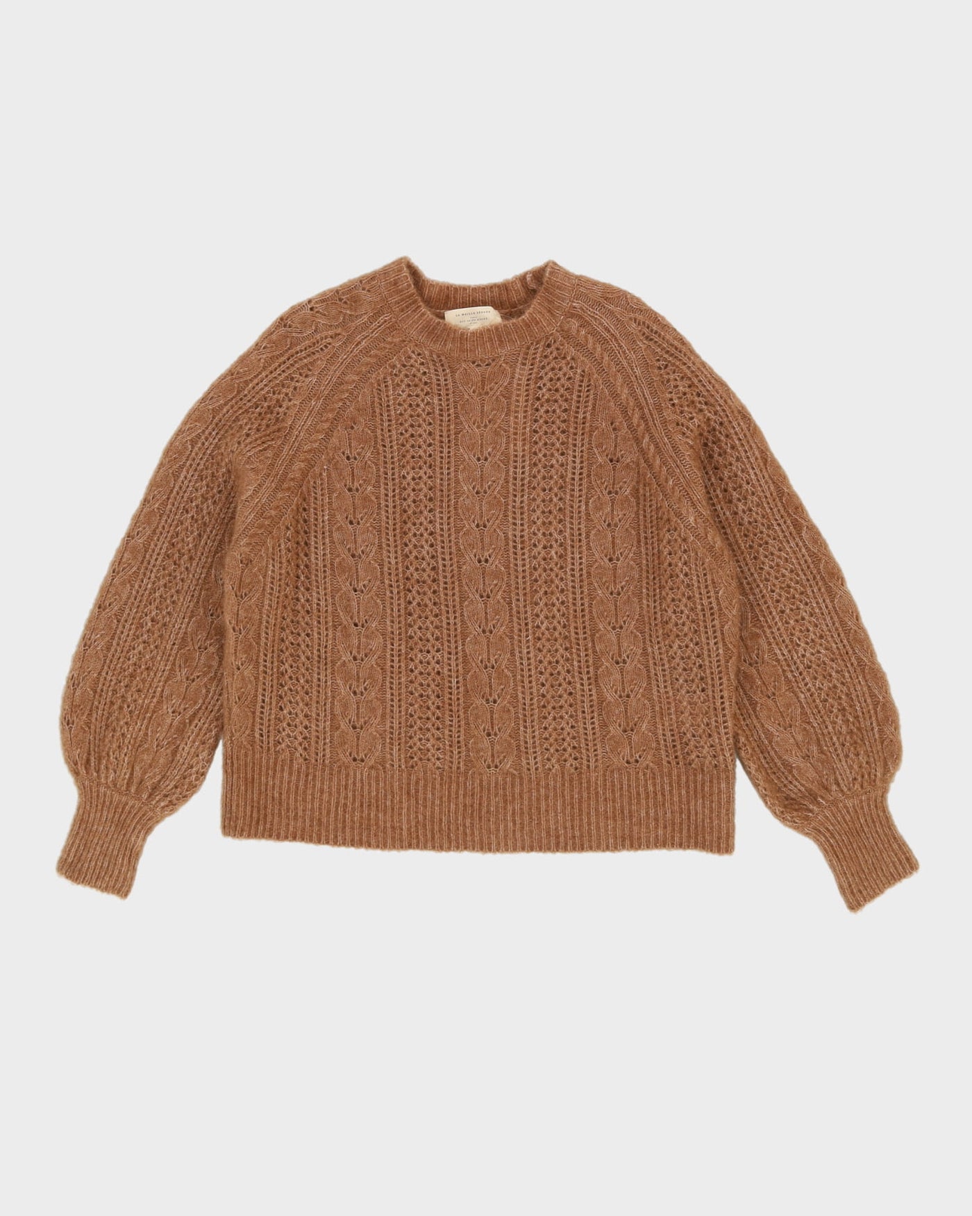La Maille Sezane Beige Knitted Jumper - M