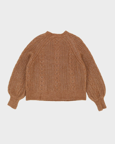 La Maille Sezane Beige Knitted Jumper - M