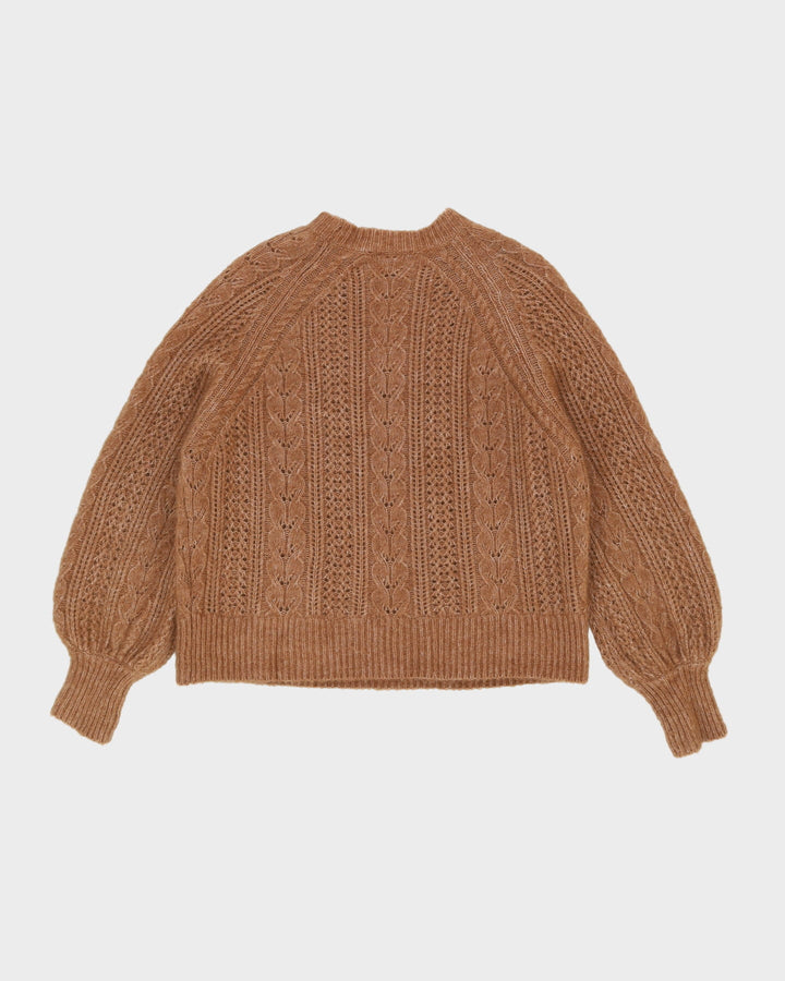 La Maille Sezane Beige Knitted Jumper - M