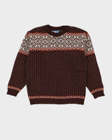 Vintage 1970s Norwegian Style Knitted Jumper - M