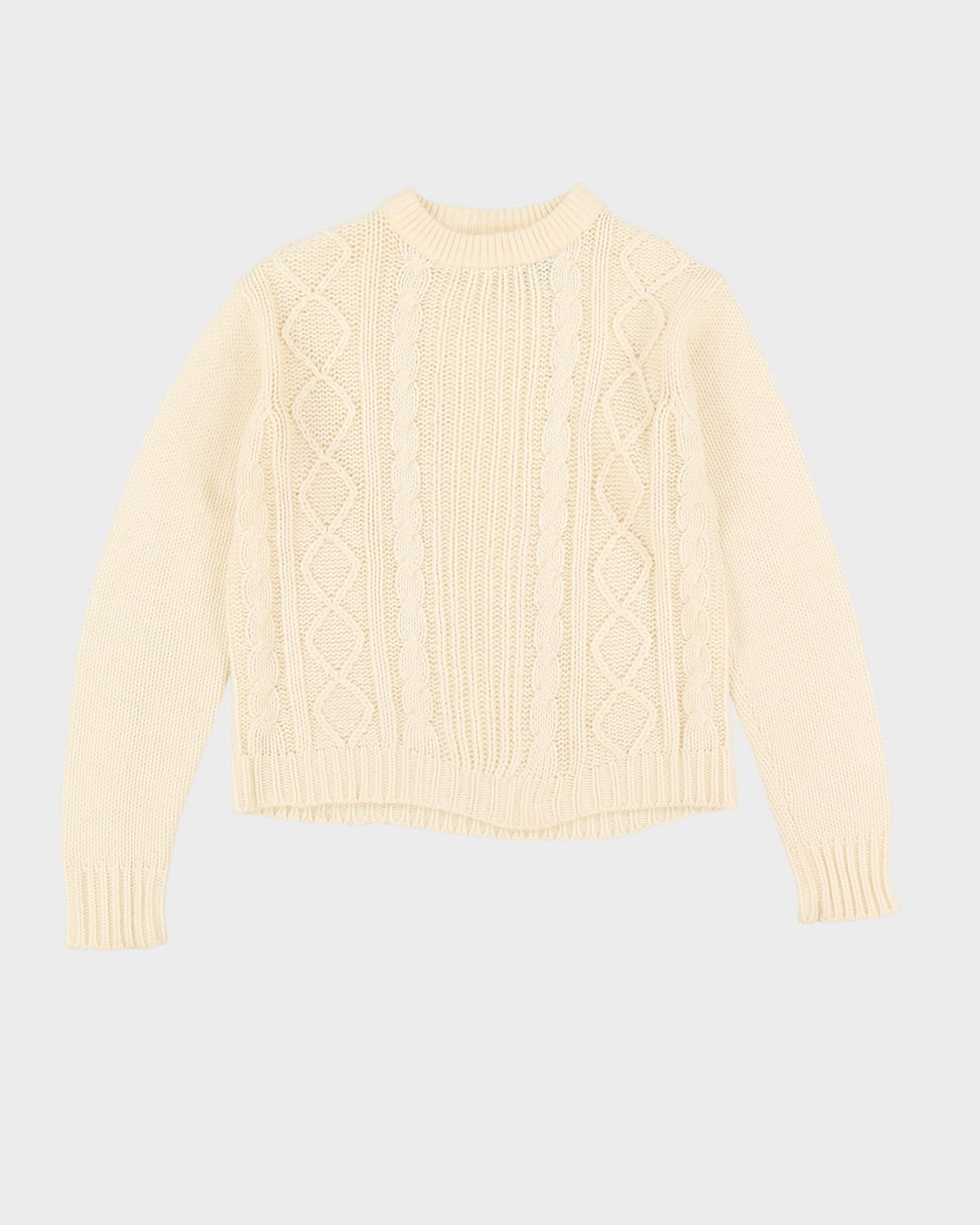Vintage 1980s The Bay Hudson's Bay Cream Knitted Jumper - S