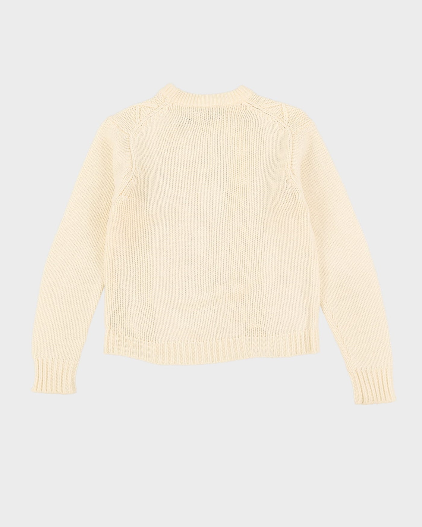 Vintage 1980s The Bay Hudson's Bay Cream Knitted Jumper - S