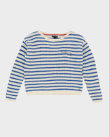 Tommy Hilfiger Blue Striped Knitted Jumper - M