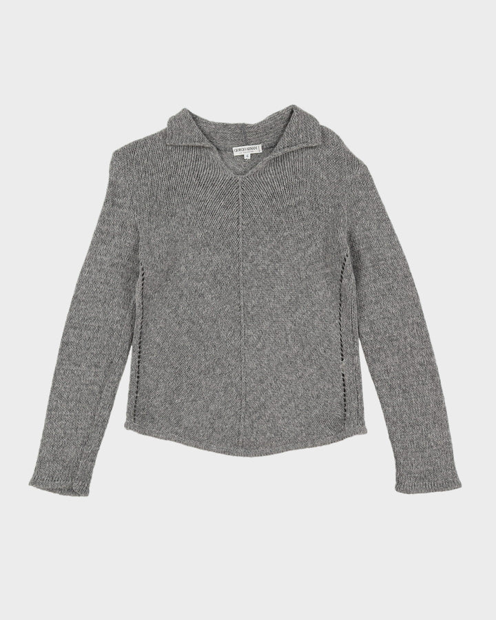 Armani Le Collezioni Grey Knitted Jumper - XS