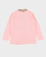 Vintage 60s Hudson's Bay Company Pink Beaded Cardigan - M